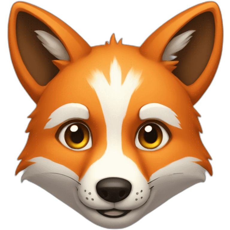 Different fox species together emoji