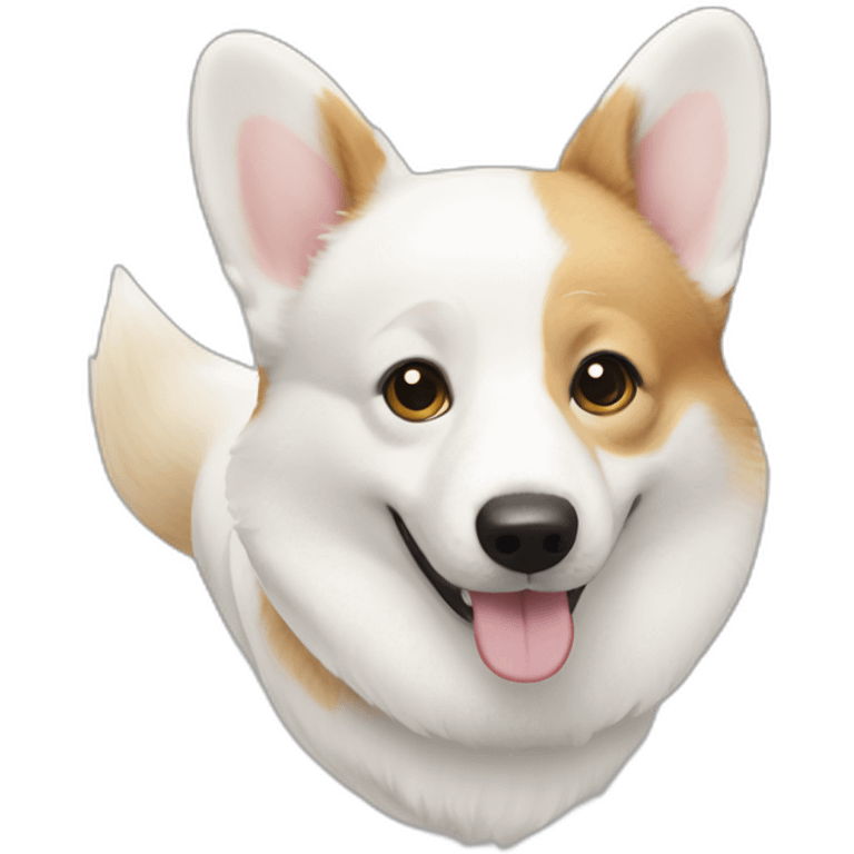 White Corgi emoji