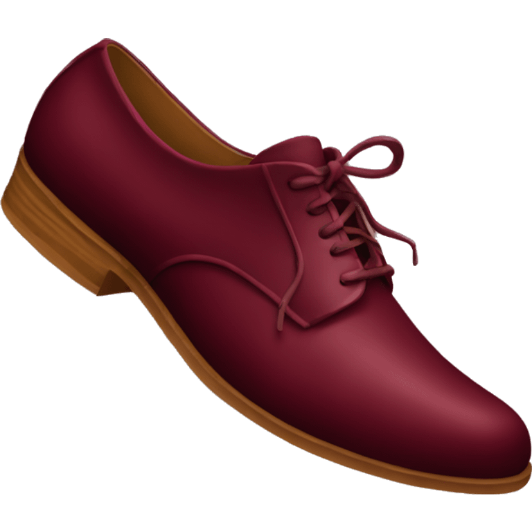 Burgundy shoes  emoji