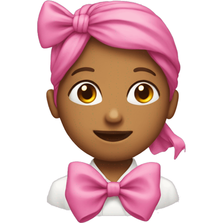 school with school pink bow emoji