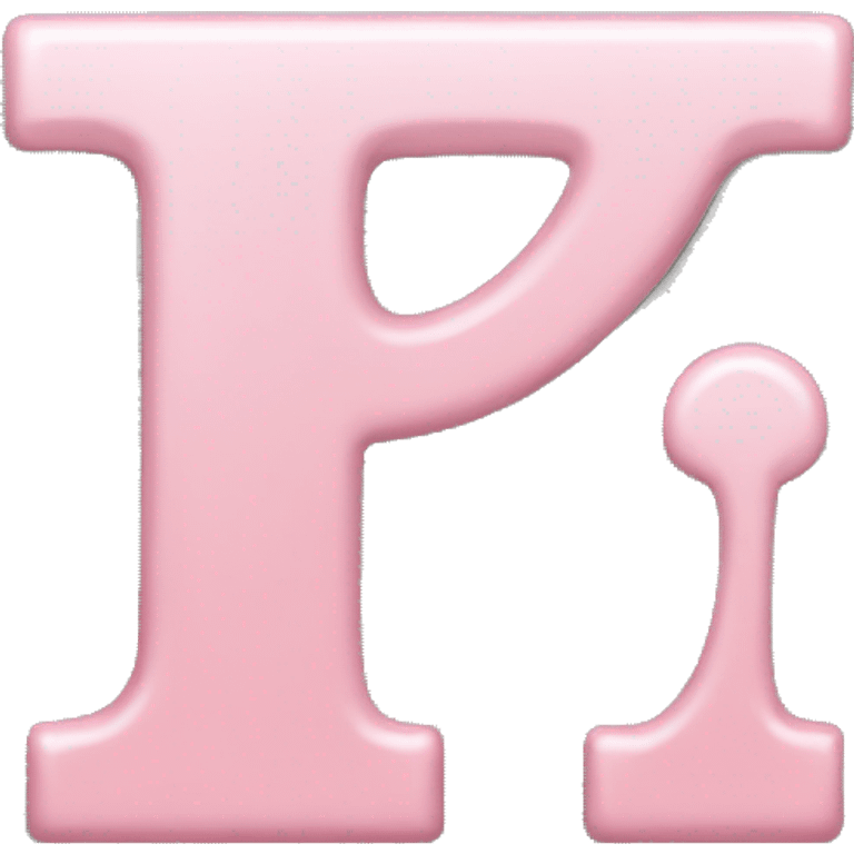 Light pink letter T emoji