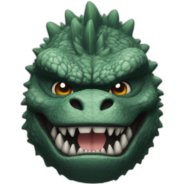 godzilla similing face emoji