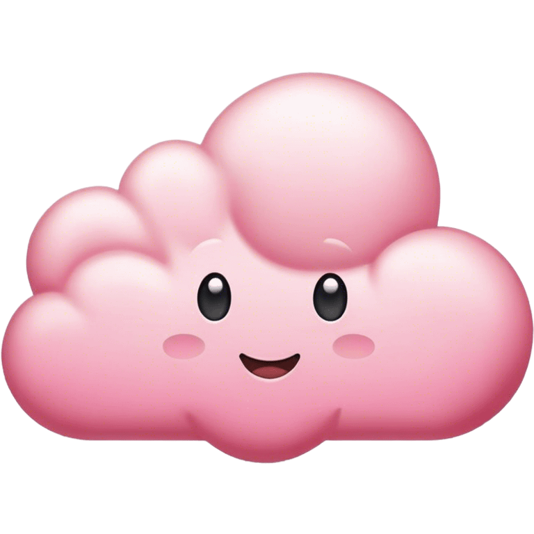 Pink cloud emoji