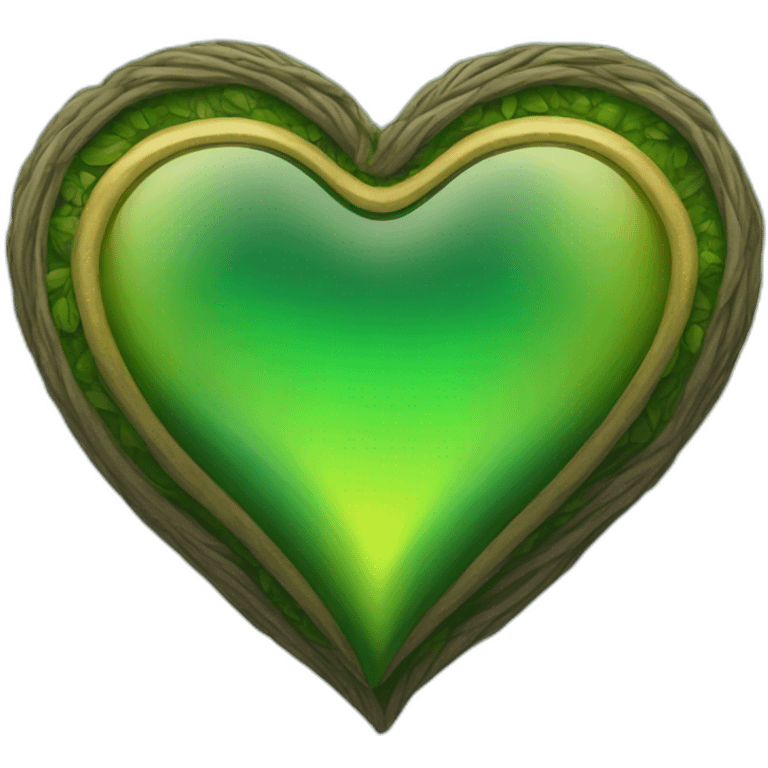 yellow and green heart emoji