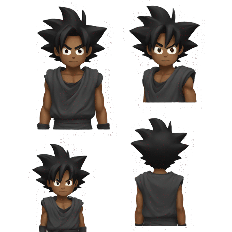 Black goku emoji