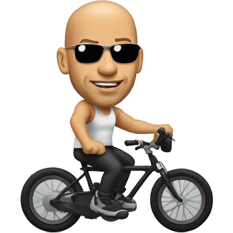 Vin Diesel en velo
 emoji