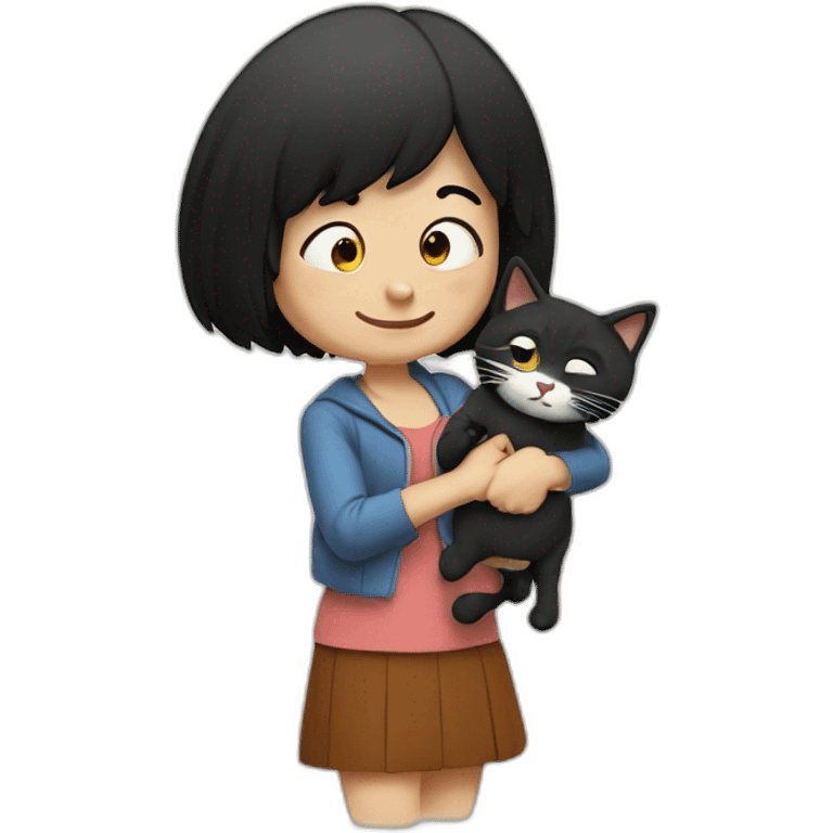 Mafalda avec chat emoji