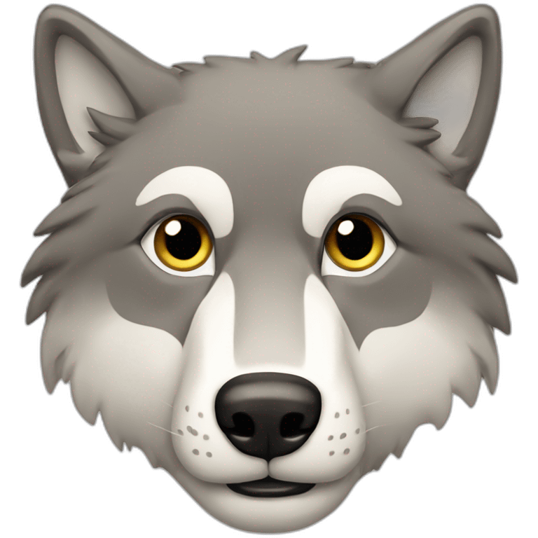 loup timide emoji