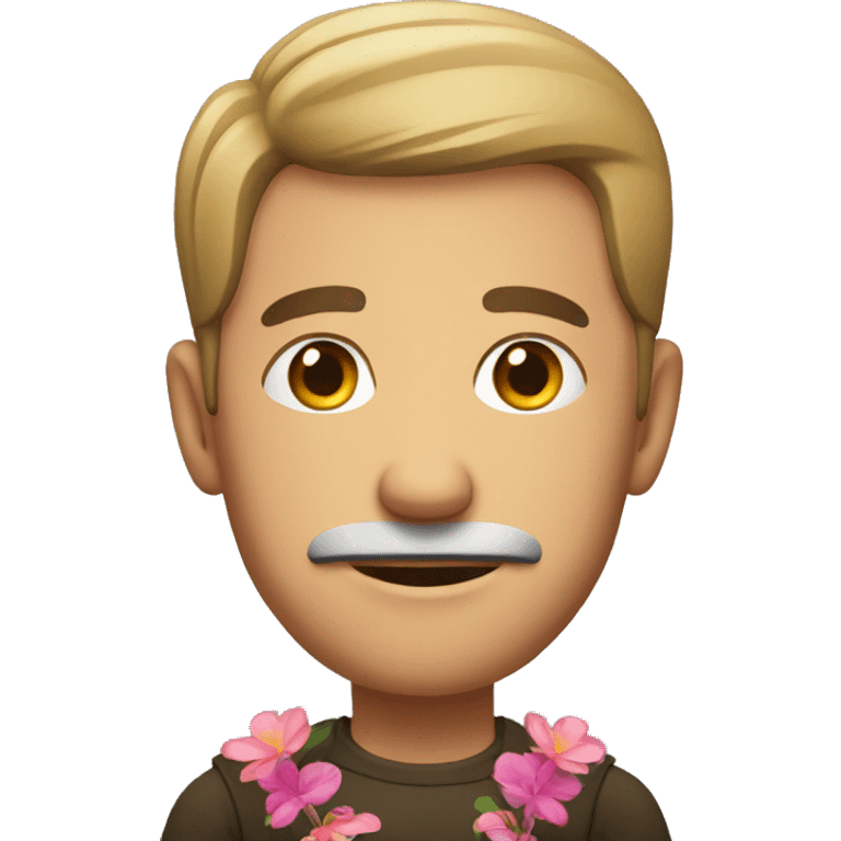 Man with flower  emoji