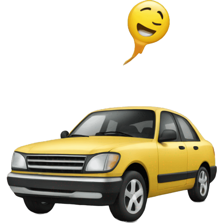 a car is workign emoji