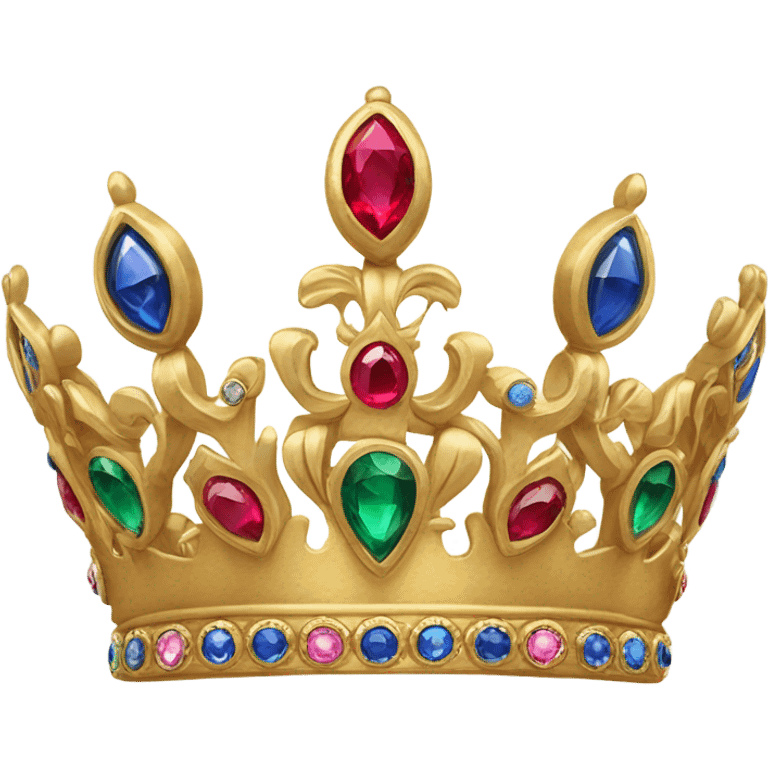 golden crown for a king  emoji