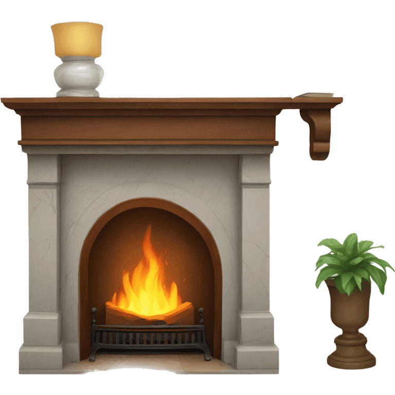 fireplace mantle emoji