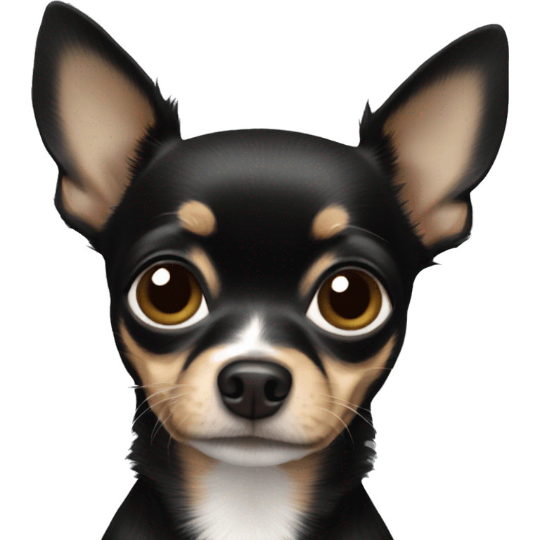 Black Chihuahua  emoji