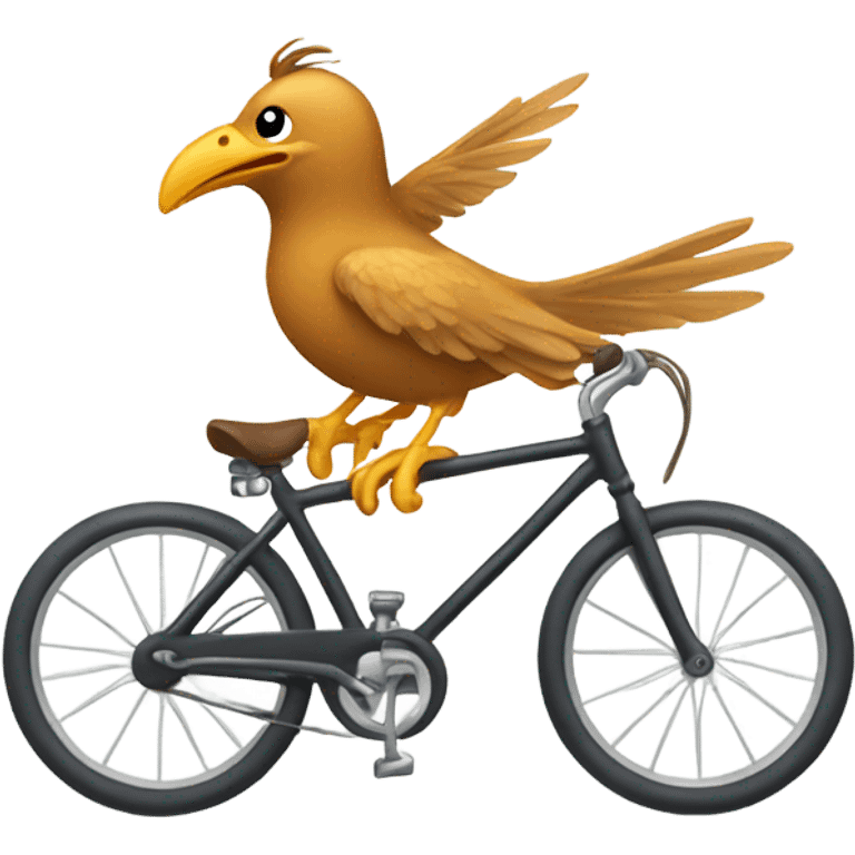 Bird on a bike  emoji