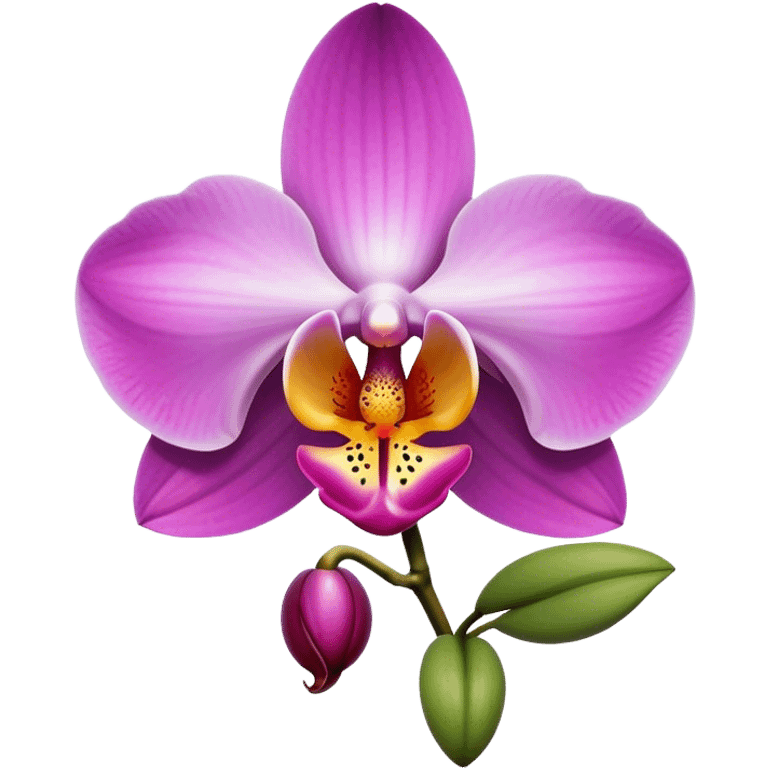 orchid with piercing emoji