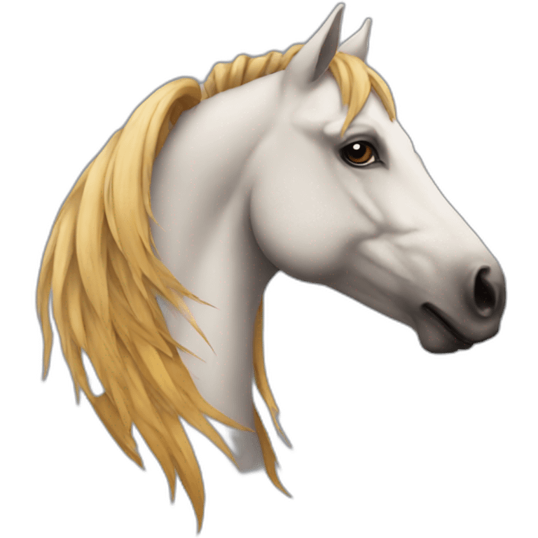 Horse with scorpio tatoo emoji