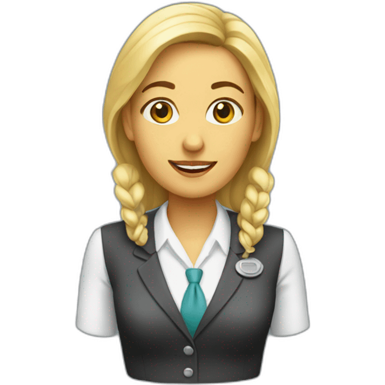 Bank staff lady emoji