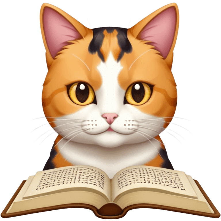 cat reading Qu’ran emoji