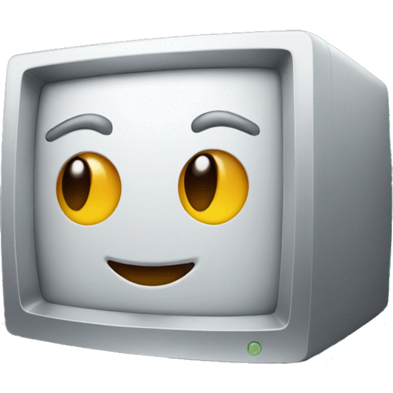 Apple silver desktop computer emoji