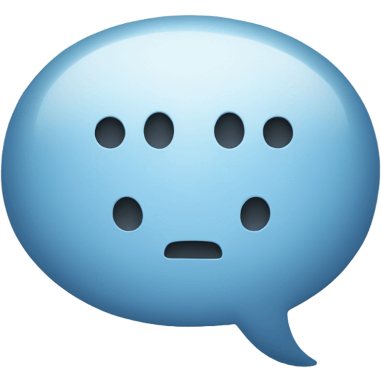 blank speech bubble  emoji