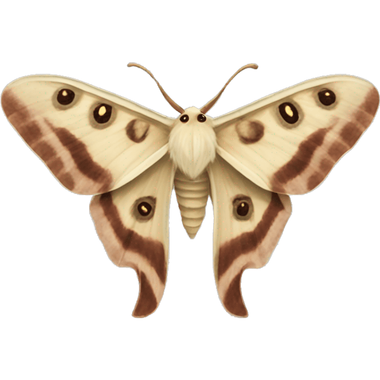 silk moth emoji