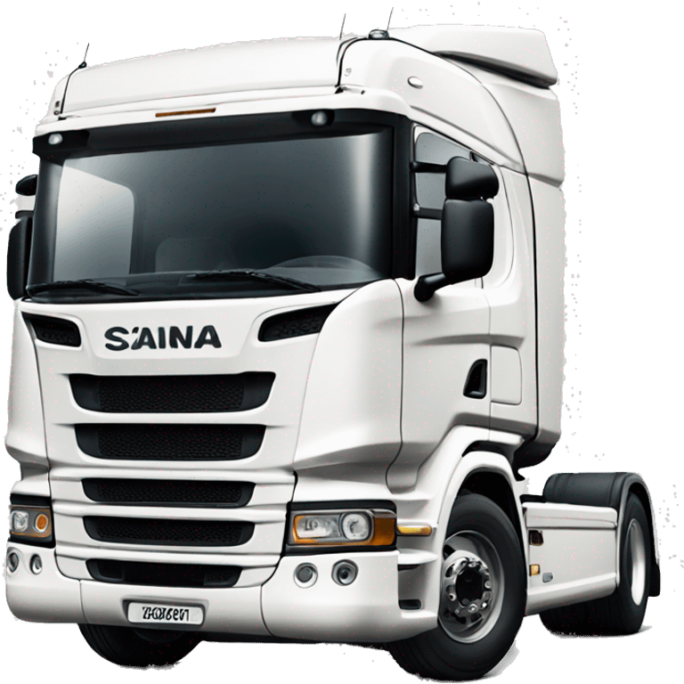 White scania truck emoji