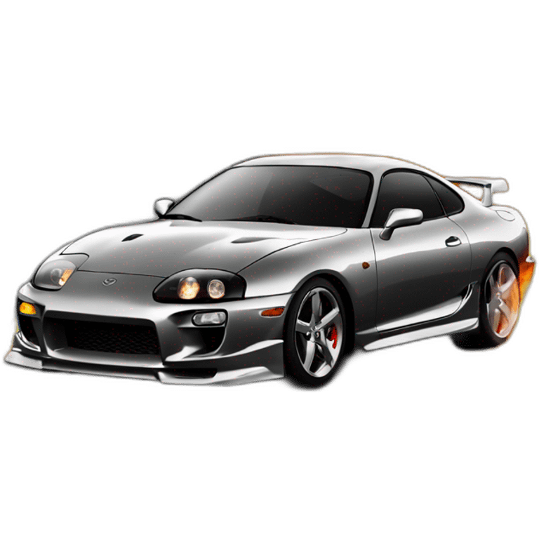 Toyota supra burning emoji