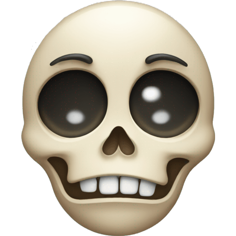 Crying skull face emoji