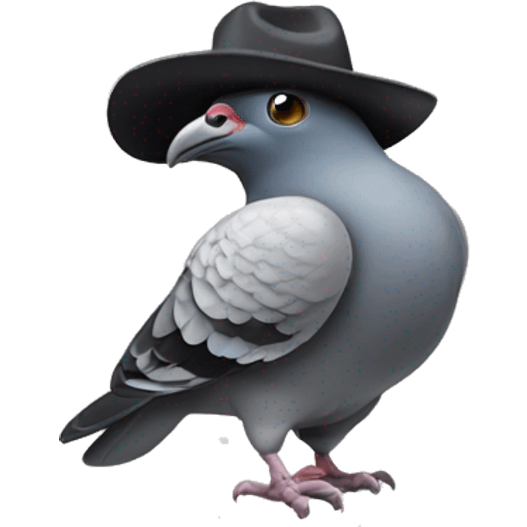 pigeon with cowboy hat emoji