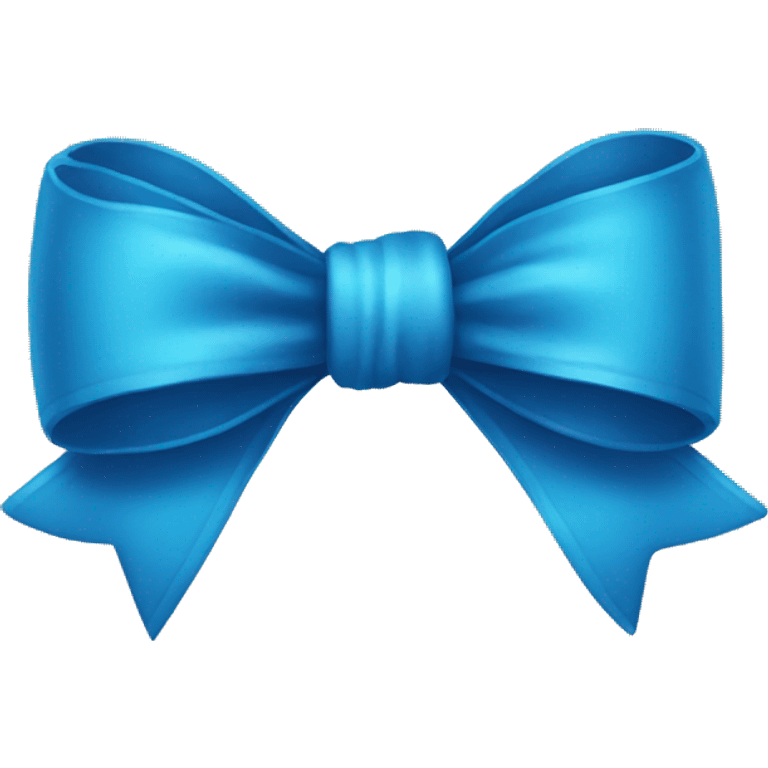 Tiny blue bow emoji