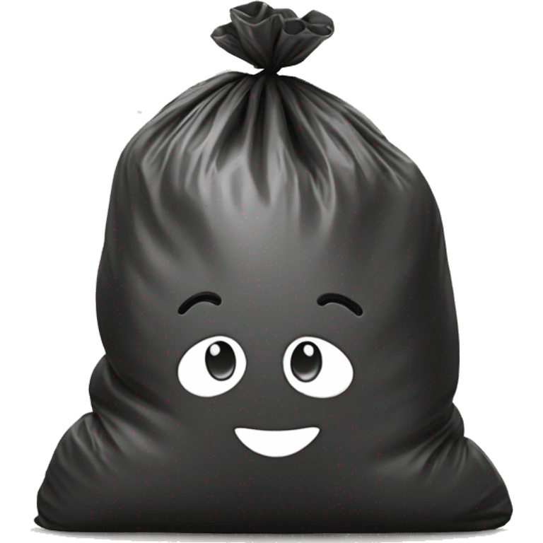 garbage bag with drawstring emoji