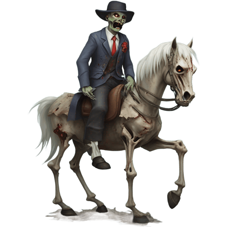 Zombie on a horse emoji