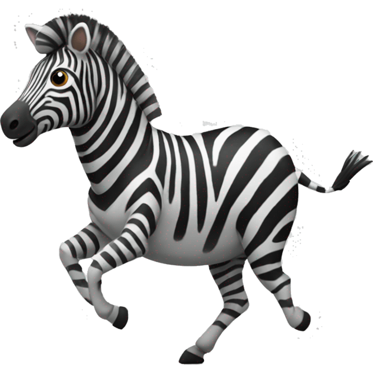 Zebra dancing emoji