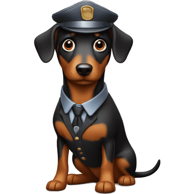 Detective sausage dog emoji