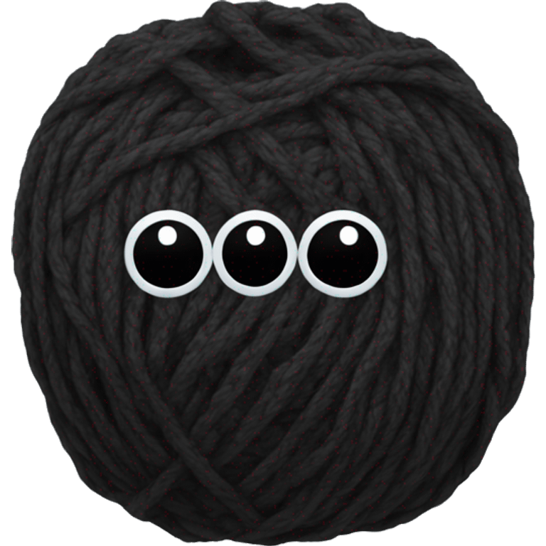 black yarn emoji