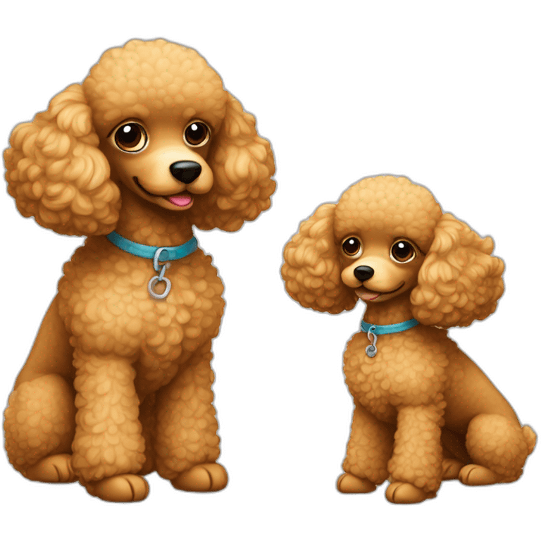 Two toy poodles emoji