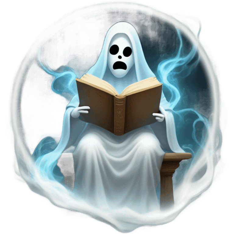 Ghost reading emoji