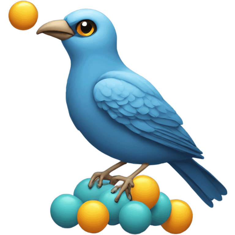 bird with balls emoji