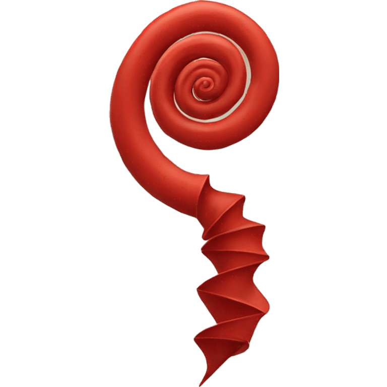 red spiral symbol emoji