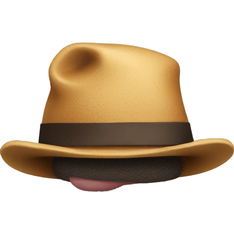 A big toe with a hat on  emoji