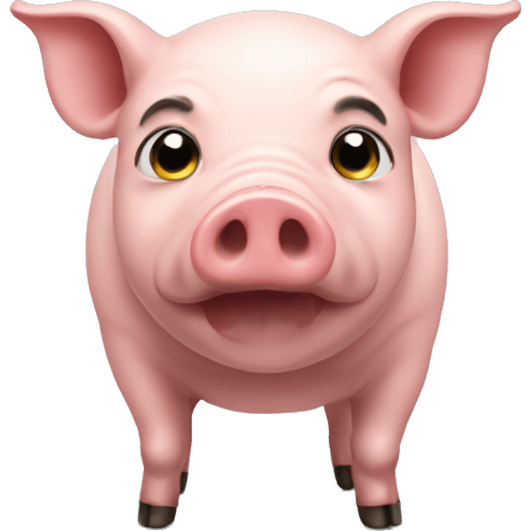 A pig  emoji