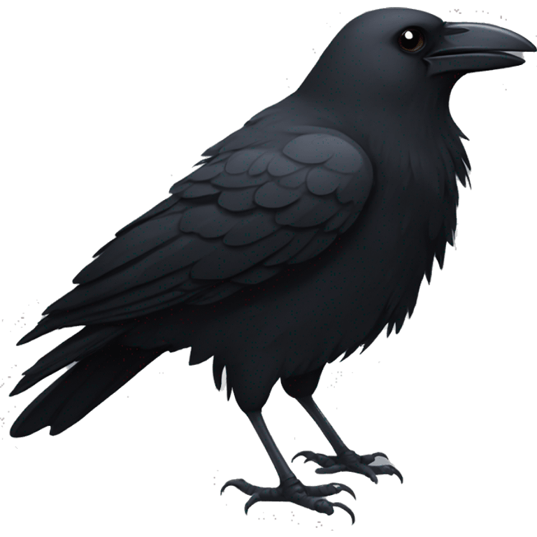 a crow that doesnt feel good.. emoji