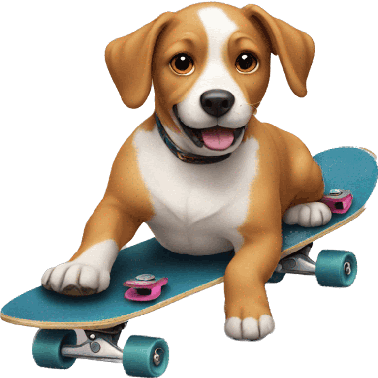 dog on a skateboard emoji