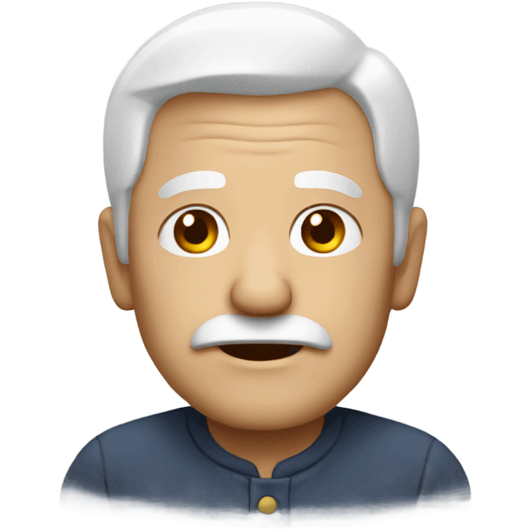 old man with white hair emoji