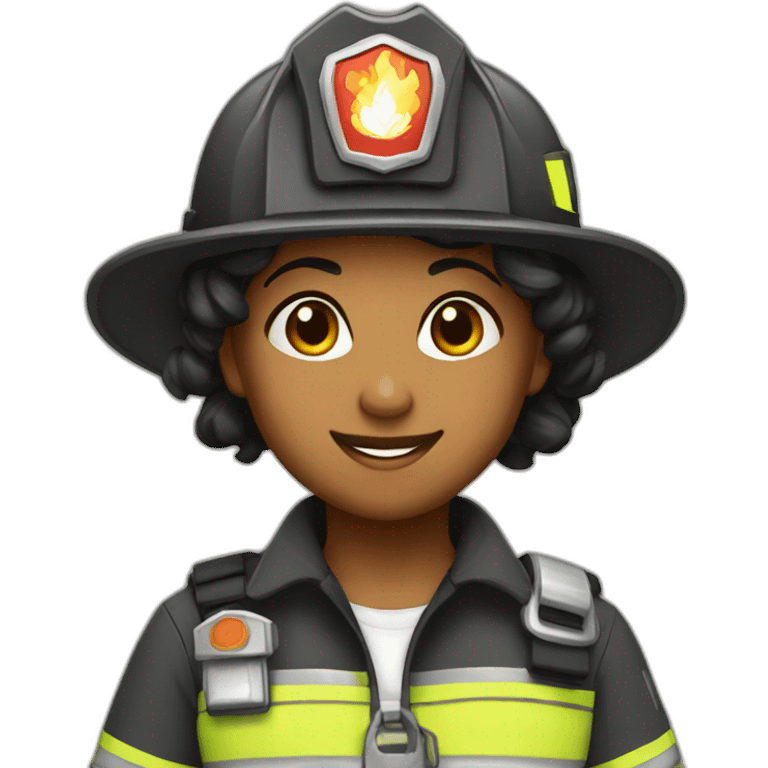 butch lesbian firefighter emoji