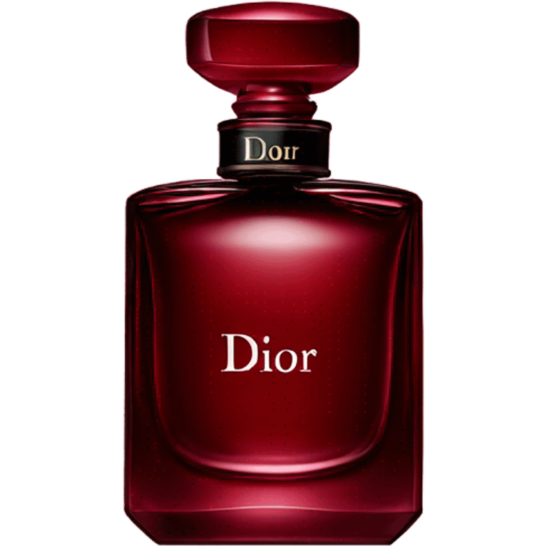 Dark red Dior parfum  emoji