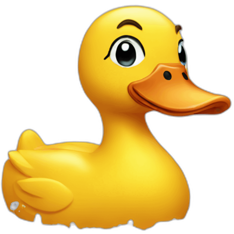 bathing duck emoji