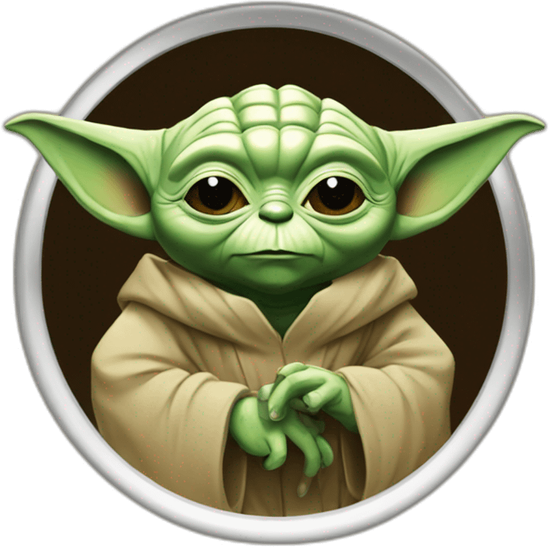 Yoda buvant une bière emoji