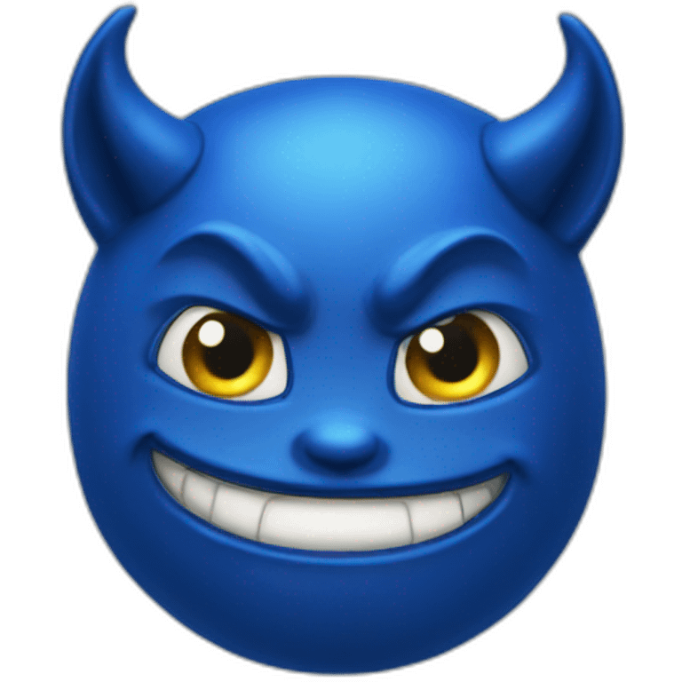 Blue Devil with Star emoji