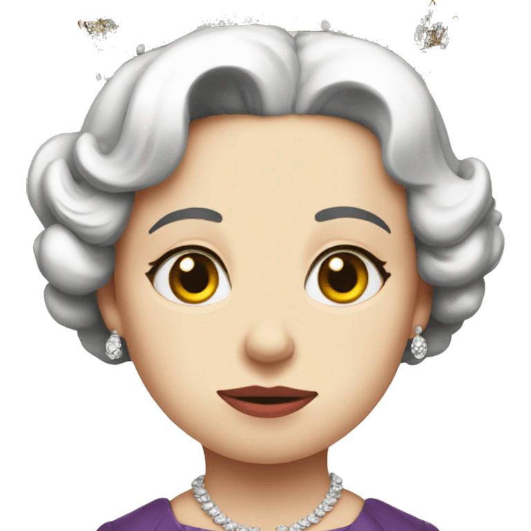 queen Elizabeth II young sad emoji